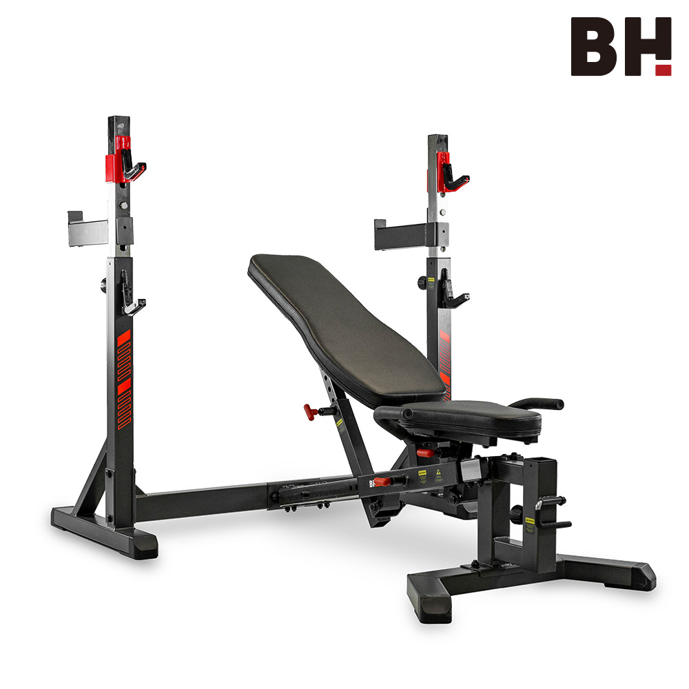 【BH】G510 多功能可調式訓練椅 | 槓鈴架+深蹲架二合一
