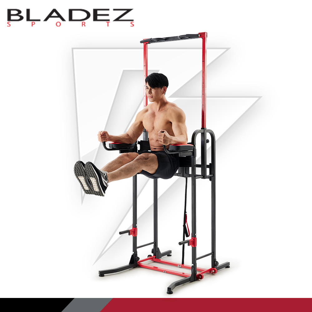 全機可對折收納ZF2868 可折收多功能引體向上機┃BLADEZ健身器材