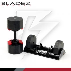 OCT_40KG 奧特鋼極致可調式啞鈴(2.5KG一轉)(二入組)┃BLADEZ健身器材